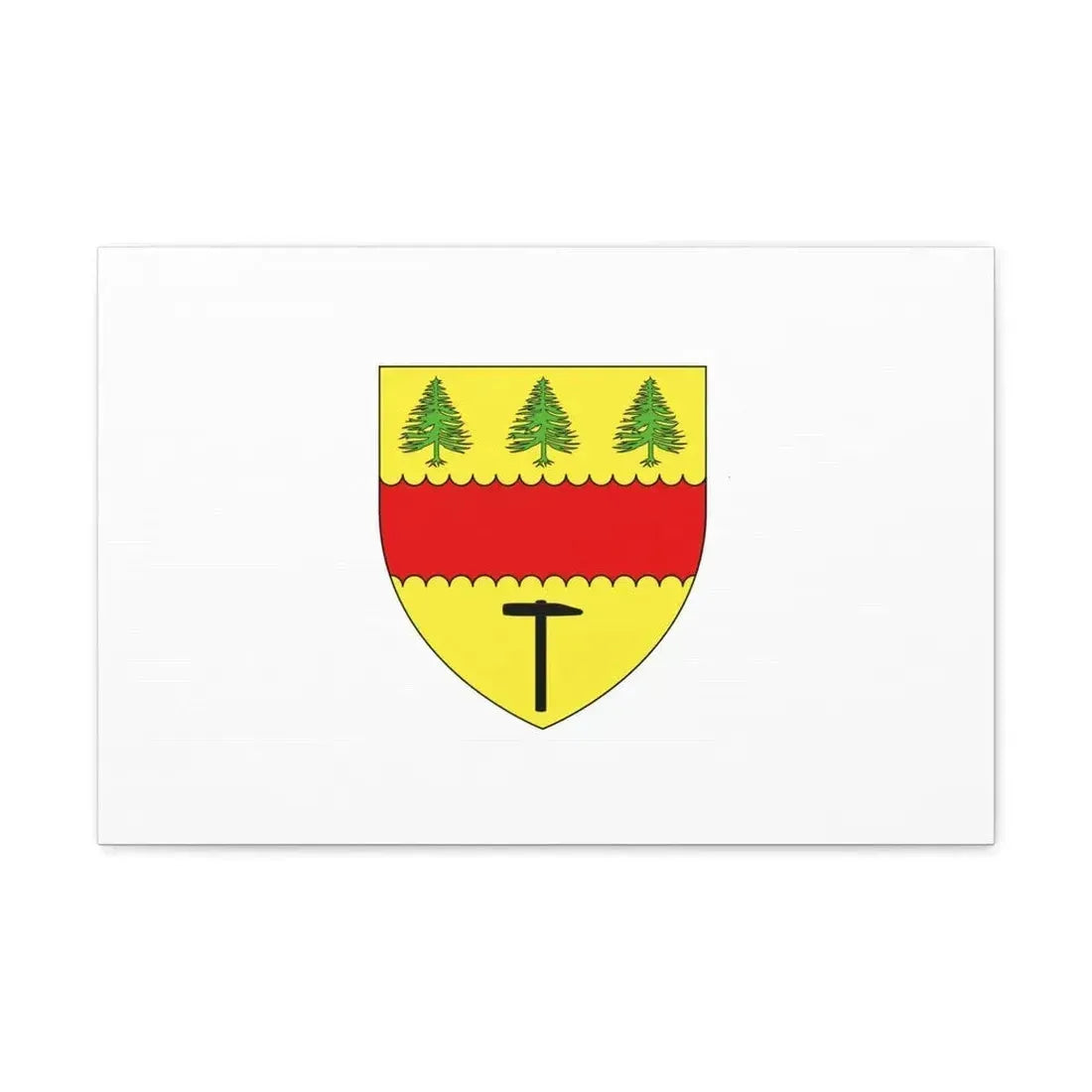 Flag of Chibougamau Canada - Canvas Wall Art - The Sticker Space