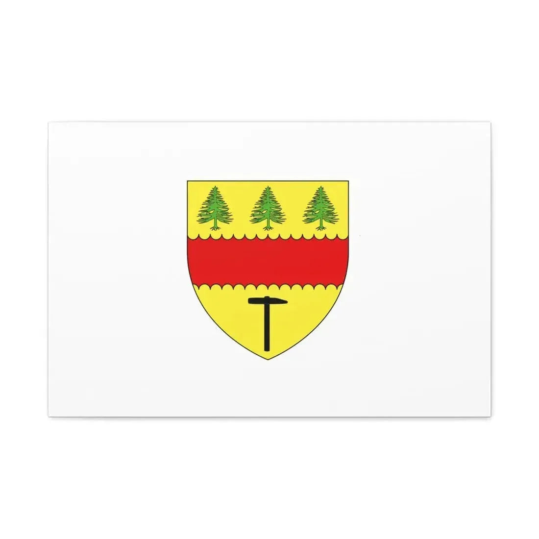 Flag of Chibougamau Canada - Canvas Wall Art - The Sticker Space