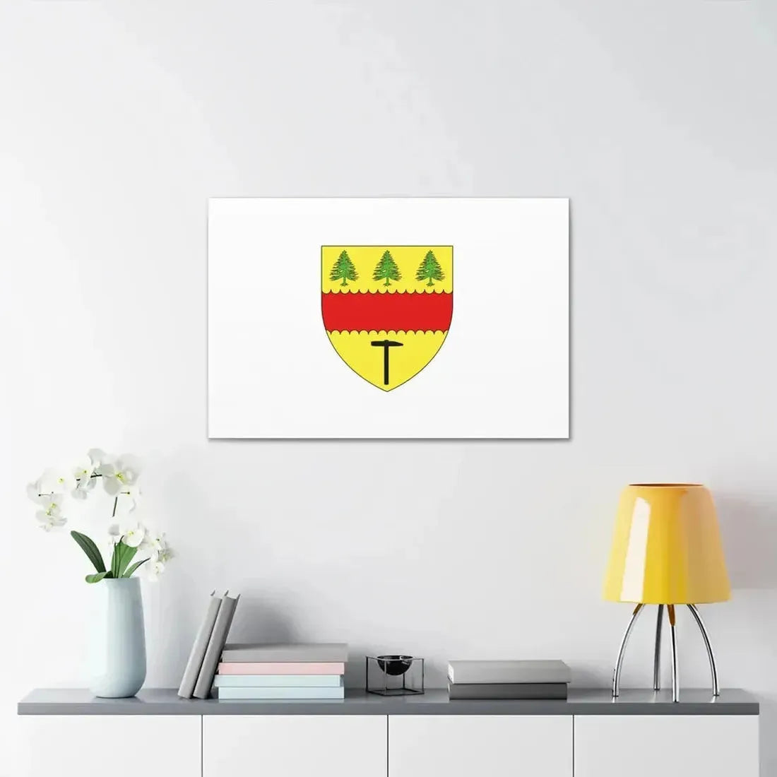 Flag of Chibougamau Canada - Canvas Wall Art - The Sticker Space