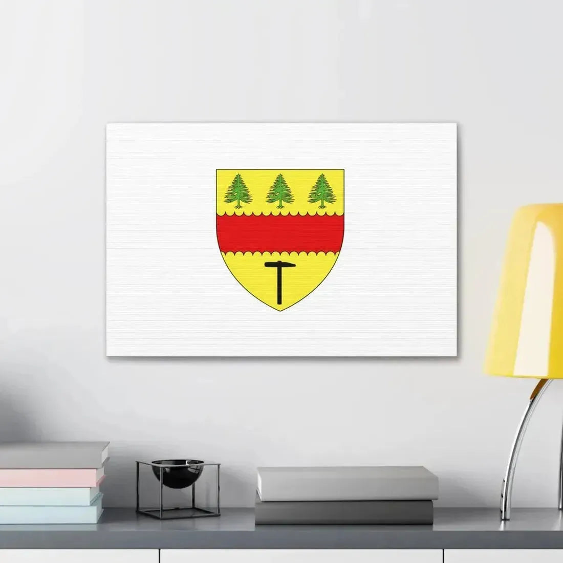 Flag of Chibougamau Canada - Canvas Wall Art - The Sticker Space