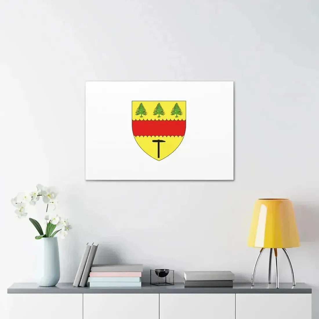 Flag of Chibougamau Canada - Canvas Wall Art - The Sticker Space