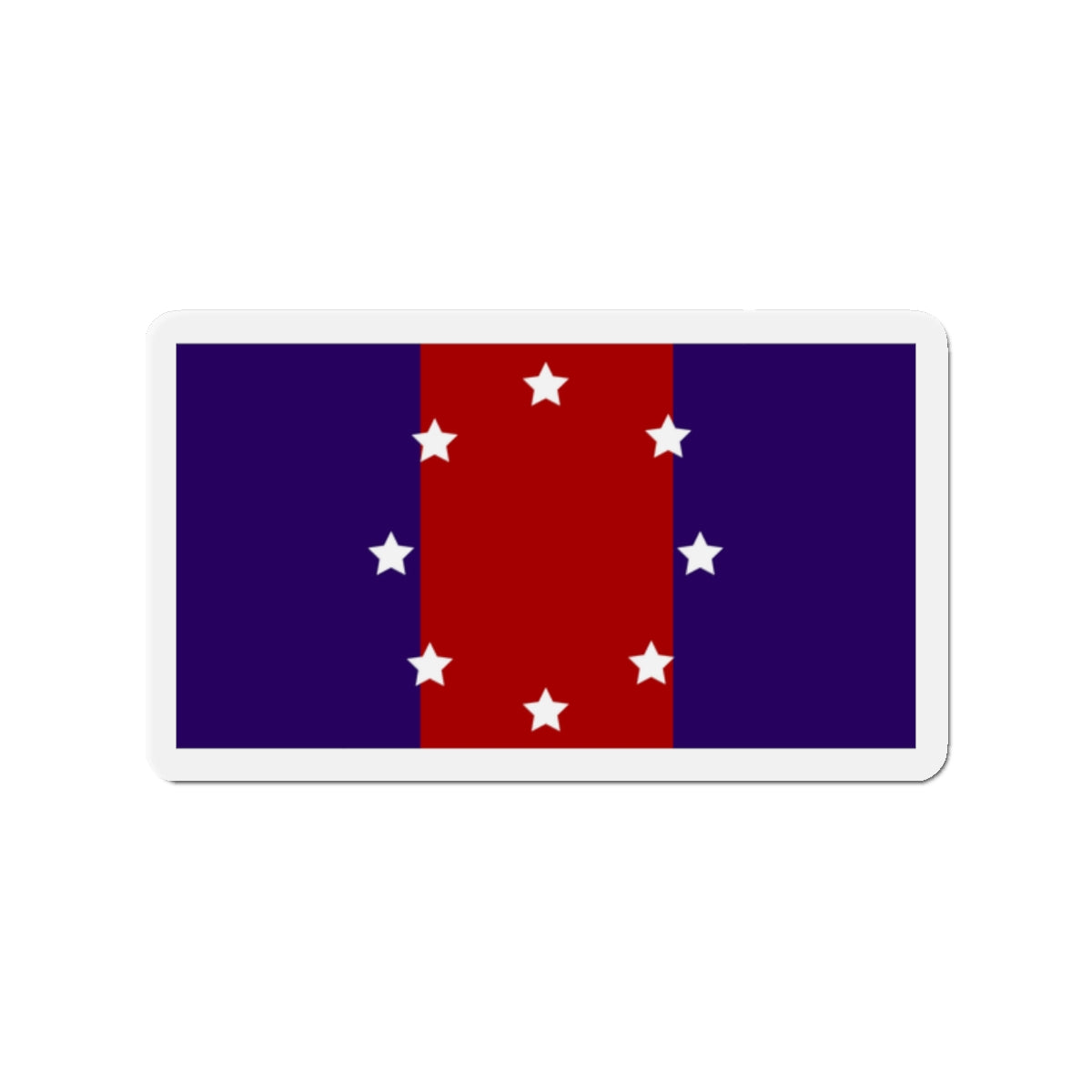 Flag of Chicago Heights Illinois - Die-Cut Magnet-2" x 2"-The Sticker Space