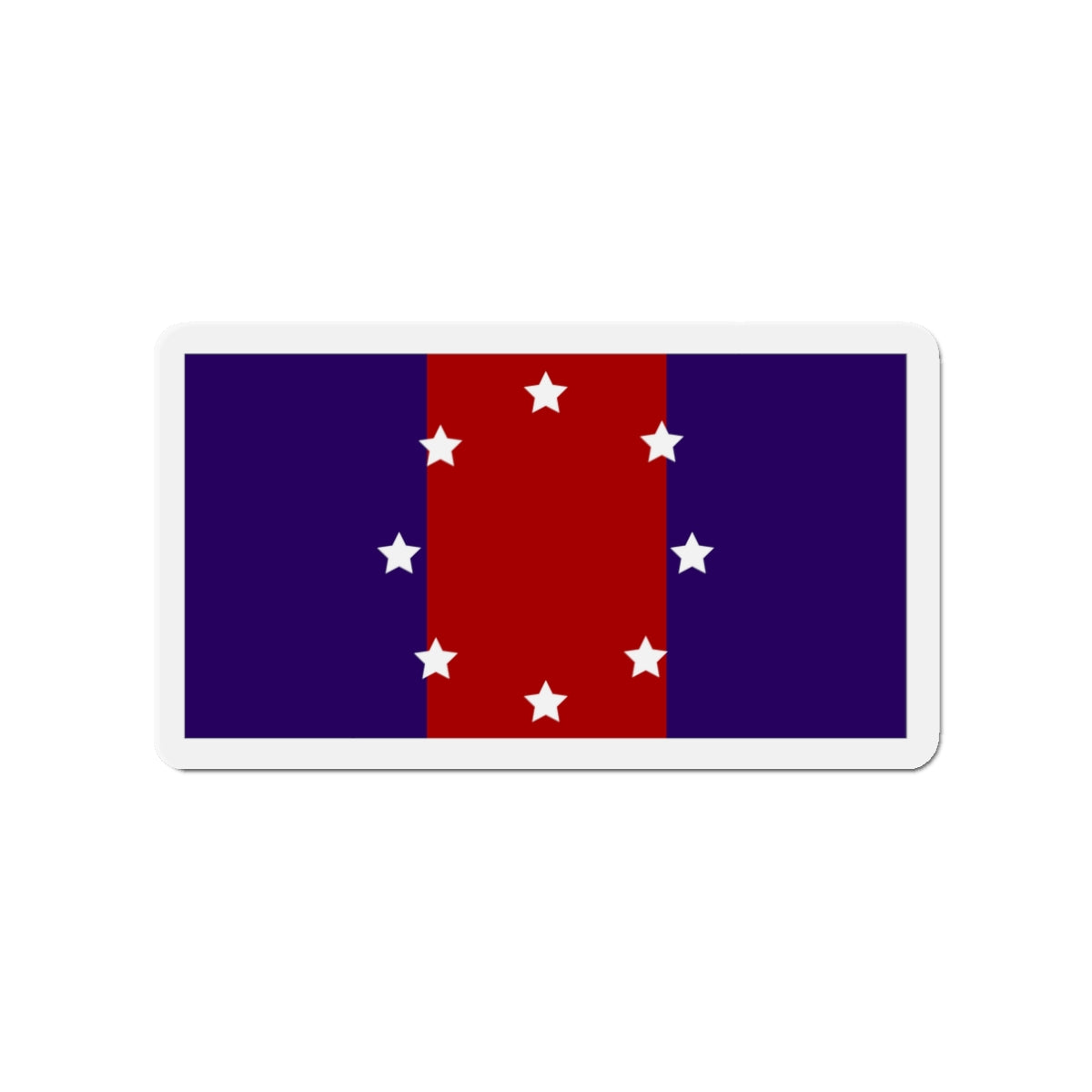 Flag of Chicago Heights Illinois - Die-Cut Magnet-3" x 3"-The Sticker Space