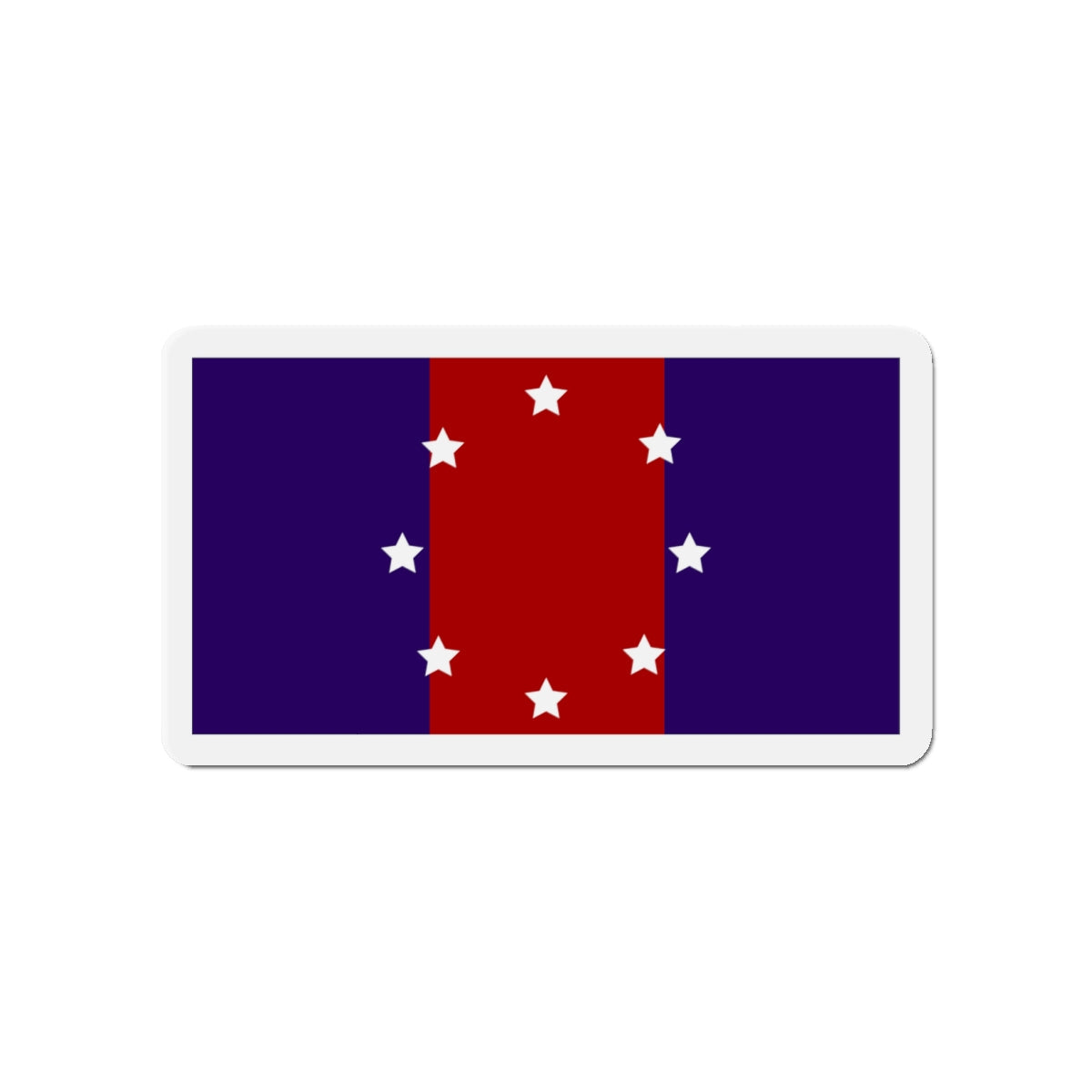 Flag of Chicago Heights Illinois - Die-Cut Magnet-4" x 4"-The Sticker Space