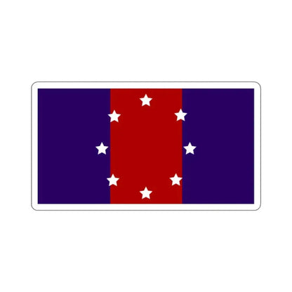 Flag of Chicago Heights, Illinois - STICKER Vinyl Kiss-Cut Decal 2 Inch White - The Sticker Space