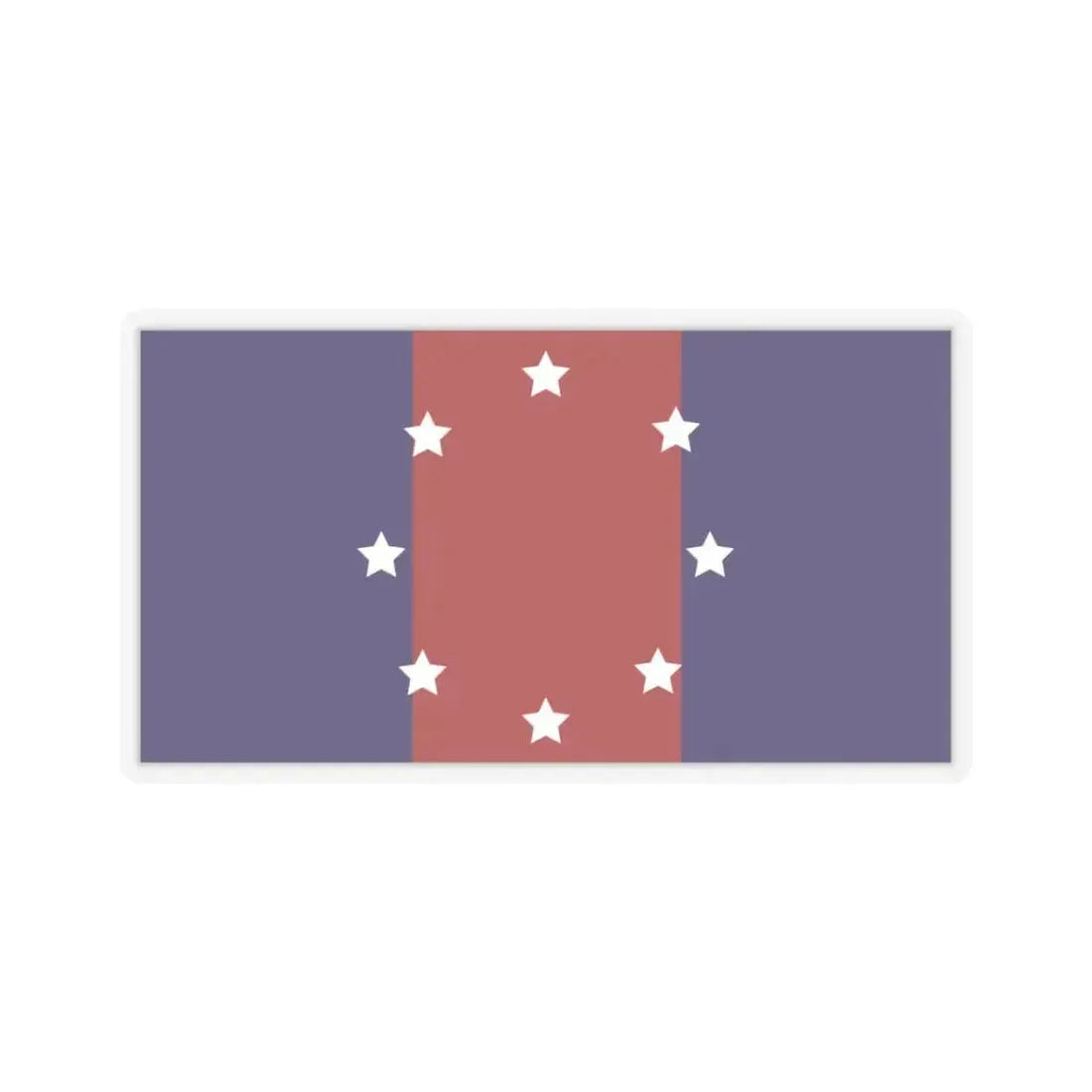 Flag of Chicago Heights, Illinois - STICKER Vinyl Kiss-Cut Decal 3 Inch Transparent - The Sticker Space