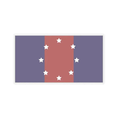 Flag of Chicago Heights, Illinois - STICKER Vinyl Kiss-Cut Decal 3 Inch Transparent - The Sticker Space