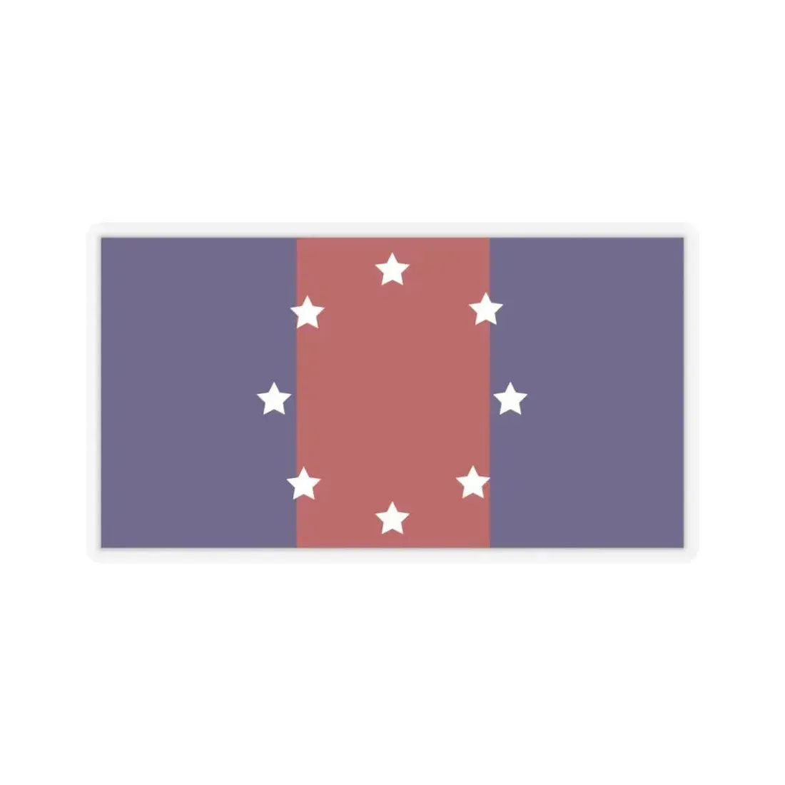 Flag of Chicago Heights, Illinois - STICKER Vinyl Kiss-Cut Decal 4 Inch Transparent - The Sticker Space