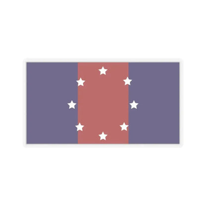 Flag of Chicago Heights, Illinois - STICKER Vinyl Kiss-Cut Decal 4 Inch Transparent - The Sticker Space