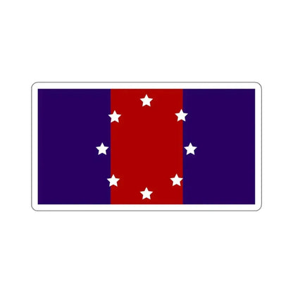 Flag of Chicago Heights, Illinois - STICKER Vinyl Kiss-Cut Decal 4 Inch White - The Sticker Space