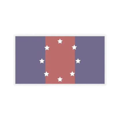 Flag of Chicago Heights, Illinois - STICKER Vinyl Kiss-Cut Decal 6 Inch Transparent - The Sticker Space