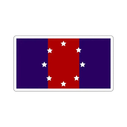 Flag of Chicago Heights, Illinois - STICKER Vinyl Kiss-Cut Decal 6 Inch White - The Sticker Space