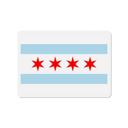 Flag of Chicago Illinois - Die-Cut Magnet-2" x 2"-The Sticker Space