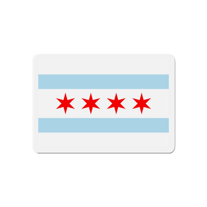 Flag of Chicago Illinois - Die-Cut Magnet-6 × 6"-The Sticker Space