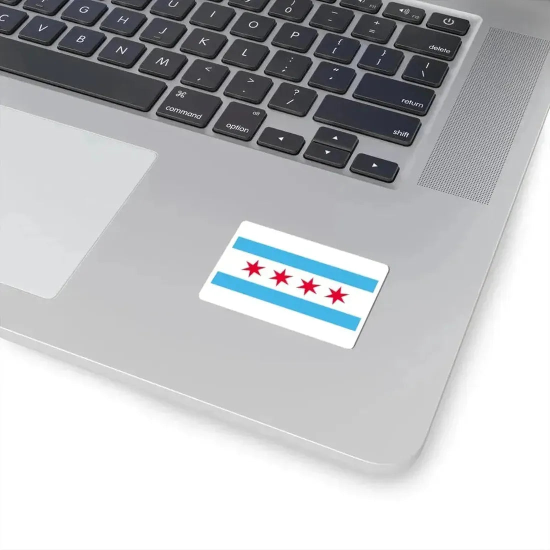 Flag of Chicago Illinois (United States) STICKER Vinyl Kiss-Cut Decal - The Sticker Space