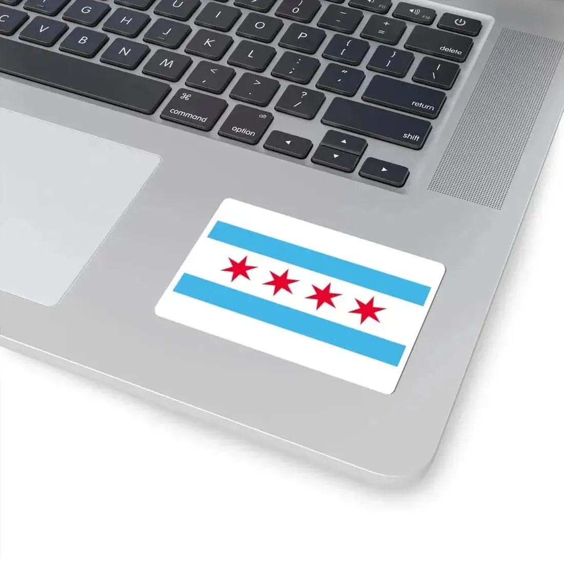 Flag of Chicago Illinois (United States) STICKER Vinyl Kiss-Cut Decal - The Sticker Space