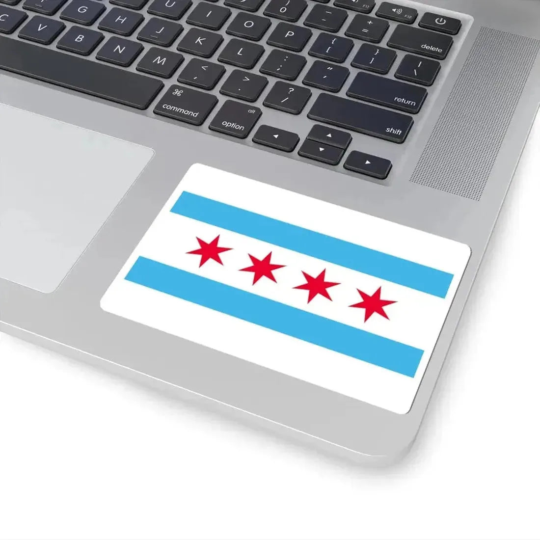 Flag of Chicago Illinois (United States) STICKER Vinyl Kiss-Cut Decal - The Sticker Space