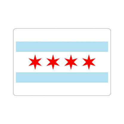 Flag of Chicago Illinois USA STICKER Vinyl Die-Cut Decal-2 Inch-The Sticker Space