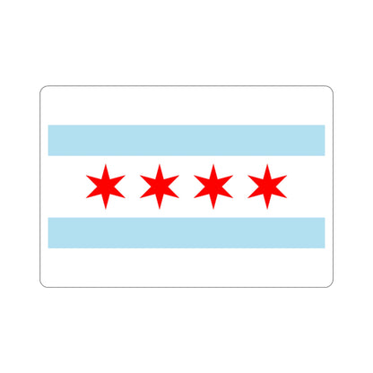 Flag of Chicago Illinois USA STICKER Vinyl Die-Cut Decal-3 Inch-The Sticker Space