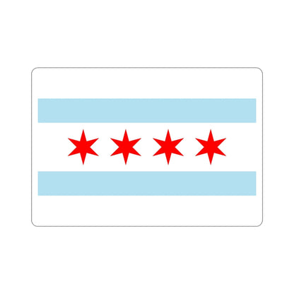 Flag of Chicago Illinois USA STICKER Vinyl Die-Cut Decal-5 Inch-The Sticker Space