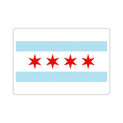Flag of Chicago Illinois USA STICKER Vinyl Die-Cut Decal - The Sticker Space