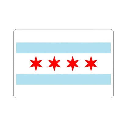 Flag of Chicago Illinois USA STICKER Vinyl Die-Cut Decal - The Sticker Space