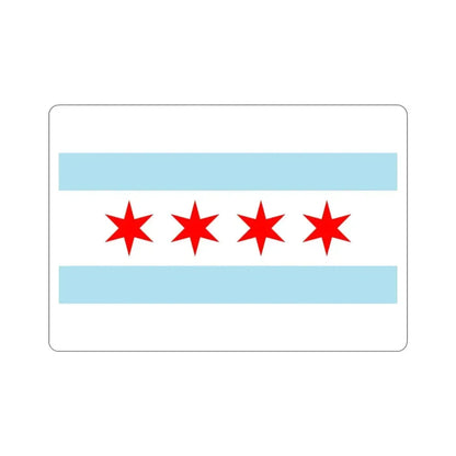 Flag of Chicago Illinois USA STICKER Vinyl Die-Cut Decal - The Sticker Space