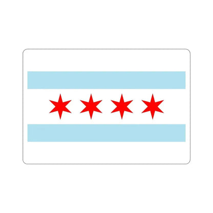 Flag of Chicago Illinois USA STICKER Vinyl Die-Cut Decal - The Sticker Space