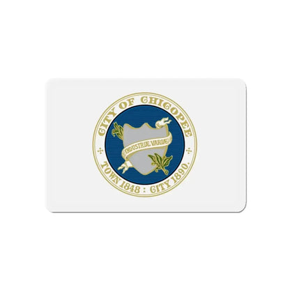 Flag of Chicopee Massachusetts - Refrigerator Magnet 5 Inch - The Sticker Space