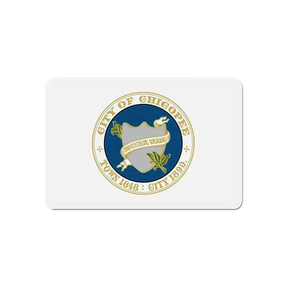 Flag of Chicopee Massachusetts - Refrigerator Magnet 6 Inch - The Sticker Space