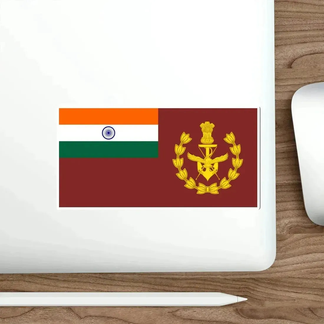 Flag of Chief of Defence Staff (India) STICKER Vinyl Die-Cut Decal - The Sticker Space