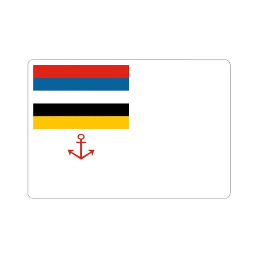 Flag of Chief of Marine Police of Manchukuo (China) STICKER Vinyl Kiss-Cut Decal 2 Inch White - The Sticker Space