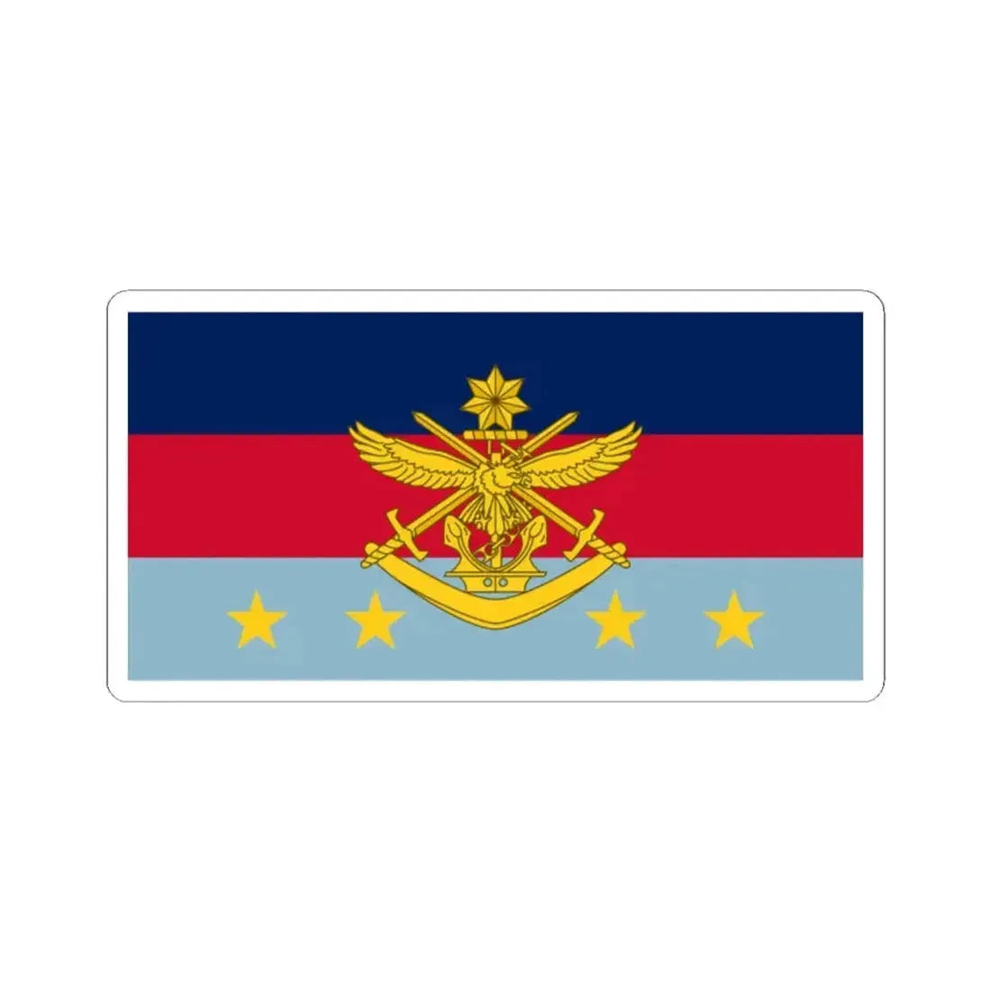 Flag of Chief of the Defence Force Australia (Australia) STICKER Vinyl Kiss-Cut Decal 2 Inch White - The Sticker Space