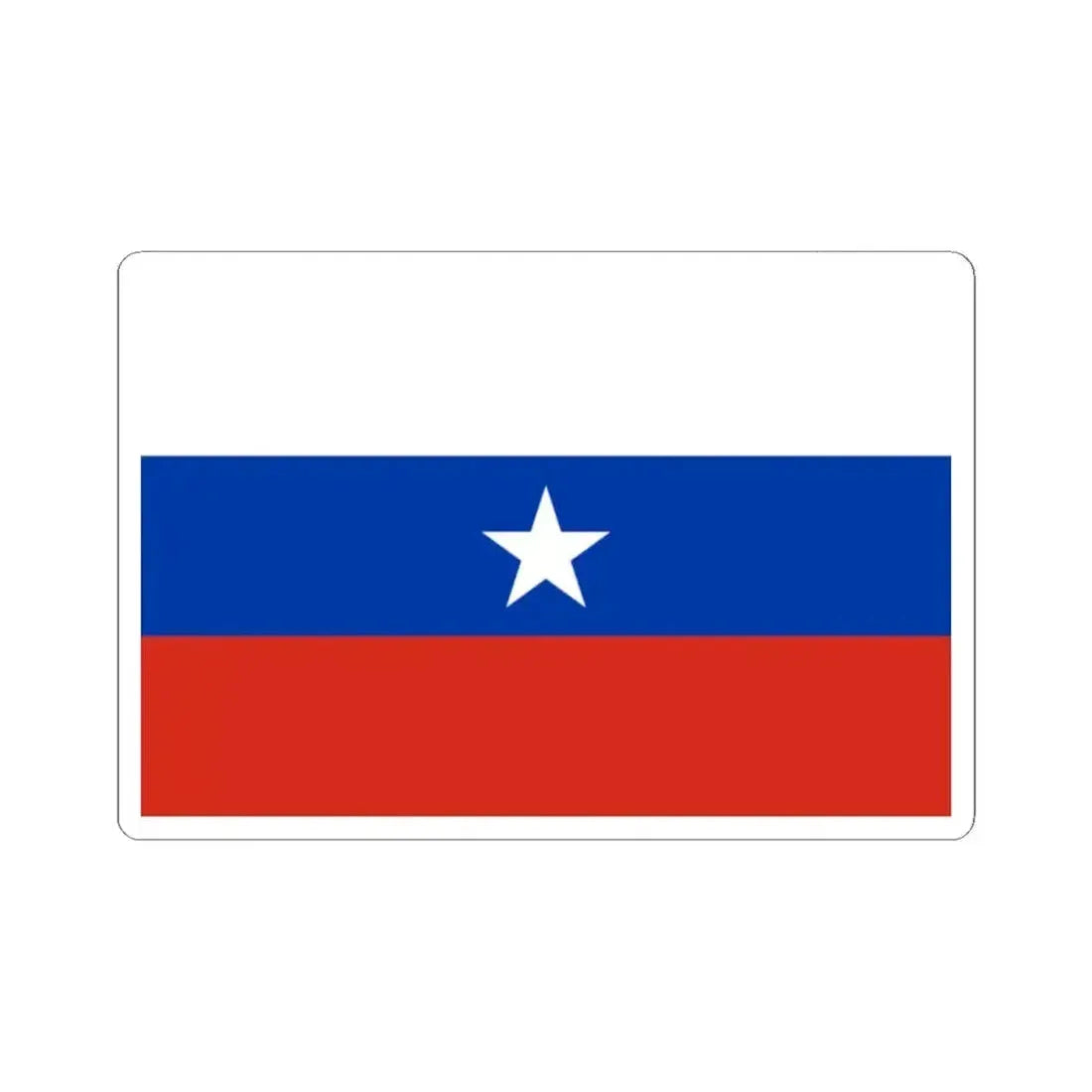 Flag of Chile 1817 2nd (Chile) STICKER Vinyl Kiss-Cut Decal 2 Inch White - The Sticker Space