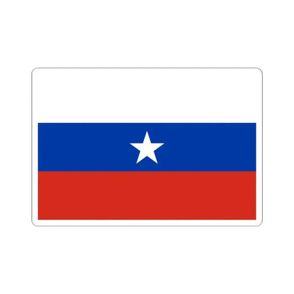 Flag of Chile 1817 2nd (Chile) STICKER Vinyl Kiss-Cut Decal 4 Inch White - The Sticker Space