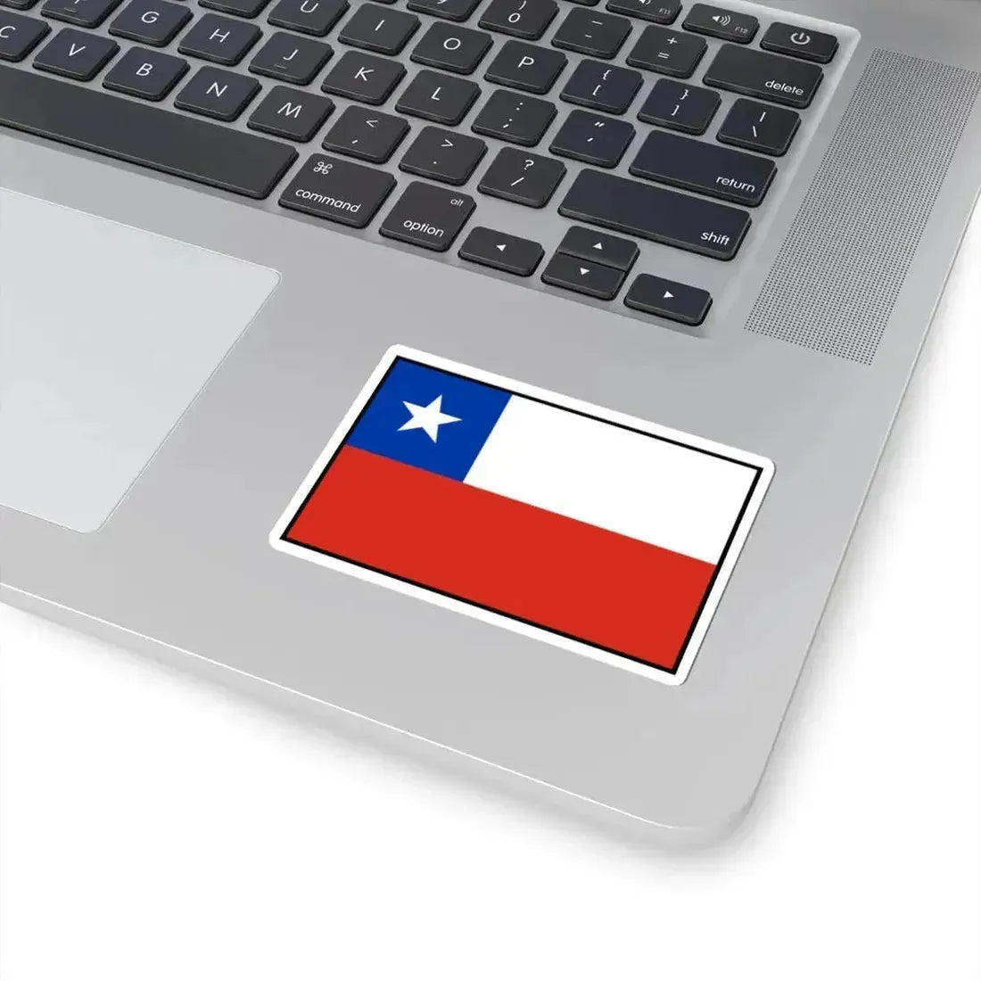 Flag of Chile bordered (Chile) STICKER Vinyl Kiss-Cut Decal - The Sticker Space