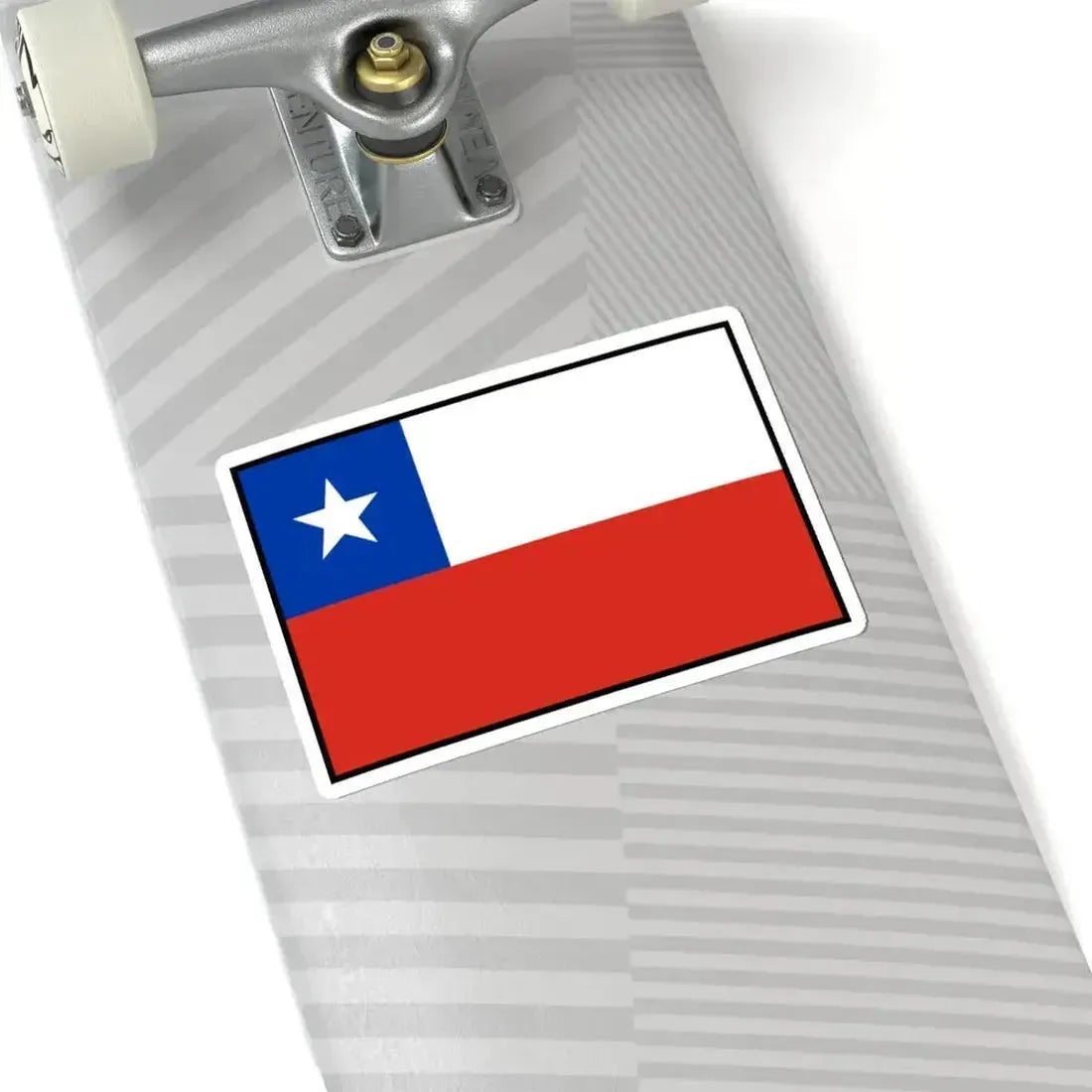 Flag of Chile bordered (Chile) STICKER Vinyl Kiss-Cut Decal - The Sticker Space