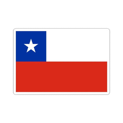 Flag of Chile (Chile) STICKER Vinyl Kiss-Cut Decal 3 Inch White - The Sticker Space