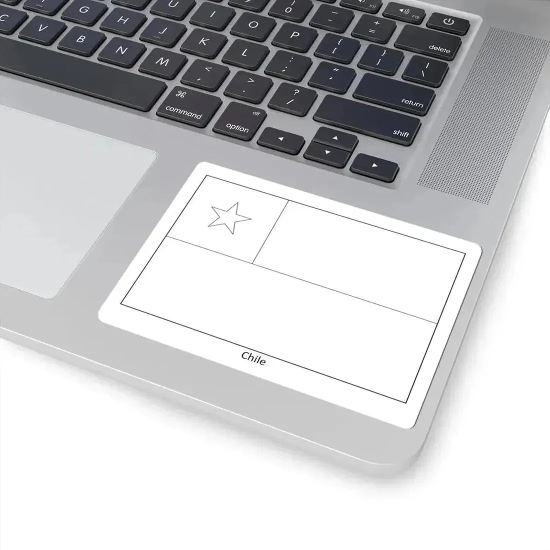 Flag of Chile colouring page (Chile) STICKER Vinyl Kiss-Cut Decal - The Sticker Space