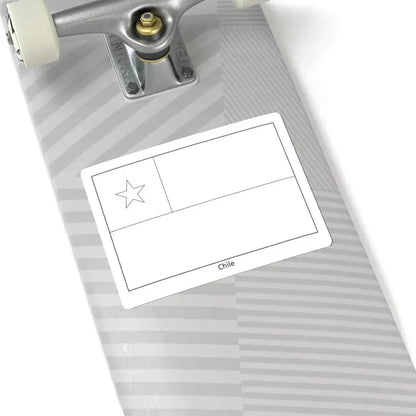 Flag of Chile colouring page (Chile) STICKER Vinyl Kiss-Cut Decal - The Sticker Space