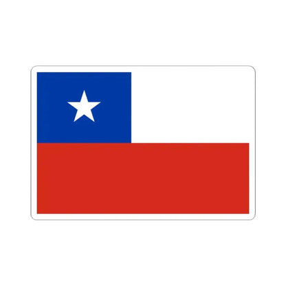 Flag of Chile Rectangular canton variant 1 (Chile) STICKER Vinyl Kiss-Cut Decal 2 Inch White - The Sticker Space