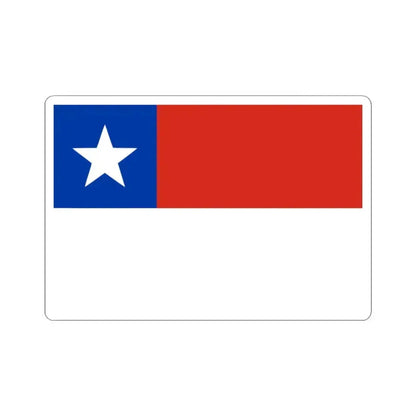 Flag of Chile red stripe above variant (Chile) STICKER Vinyl Kiss-Cut Decal 3 Inch White - The Sticker Space