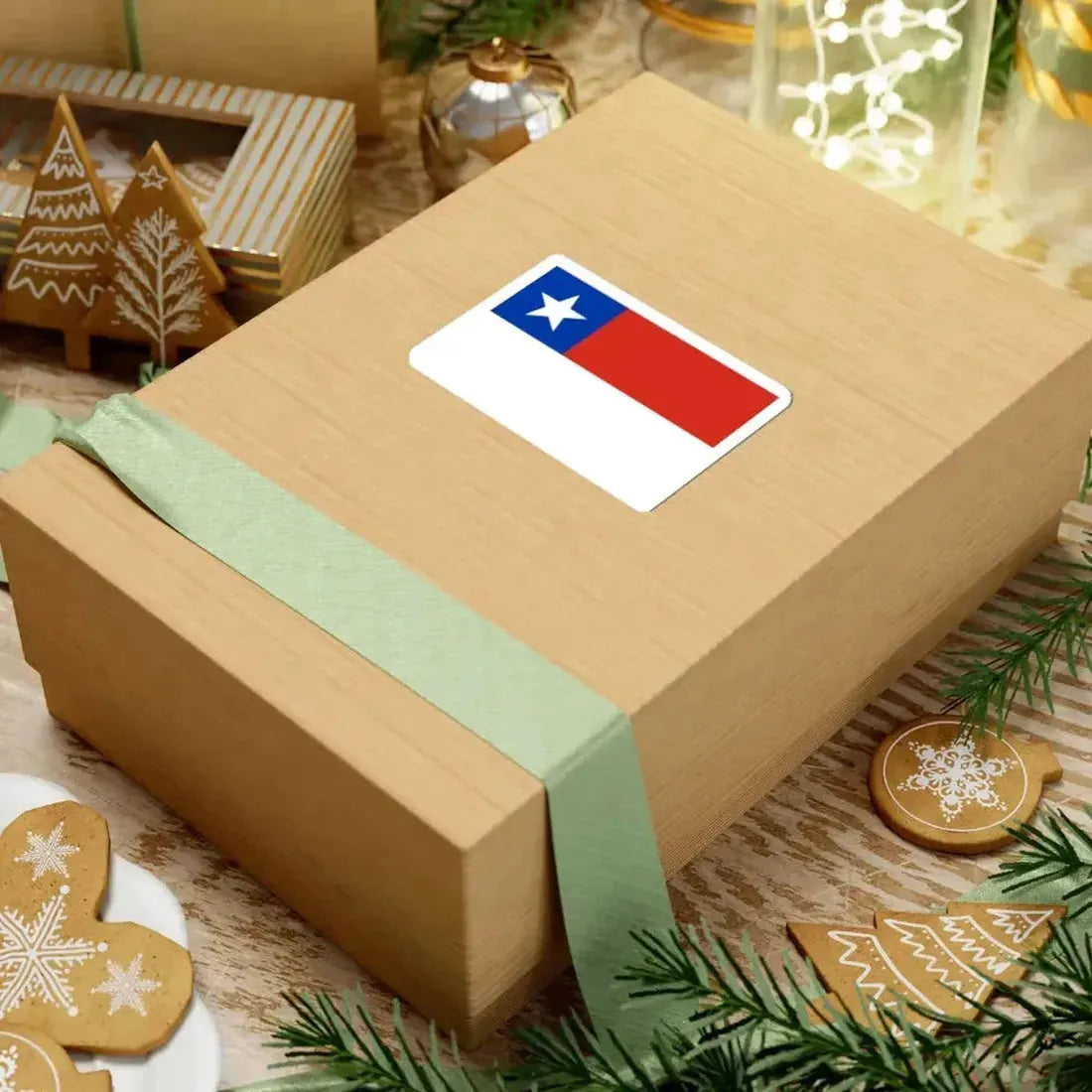 Flag of Chile red stripe above variant (Chile) STICKER Vinyl Kiss-Cut Decal - The Sticker Space