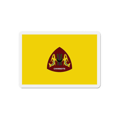 Flag of Chimbote the largest city in the Ancash Region Peru - Die-Cut Magnet-6 × 6"-The Sticker Space