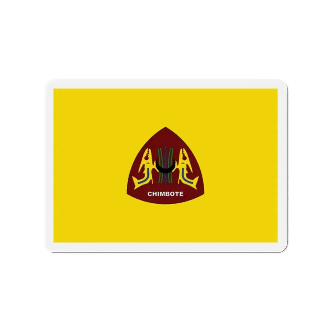 Flag of Chimbote the largest city in the Ancash Region Peru - Refrigerator Magnet 2 Inch - The Sticker Space