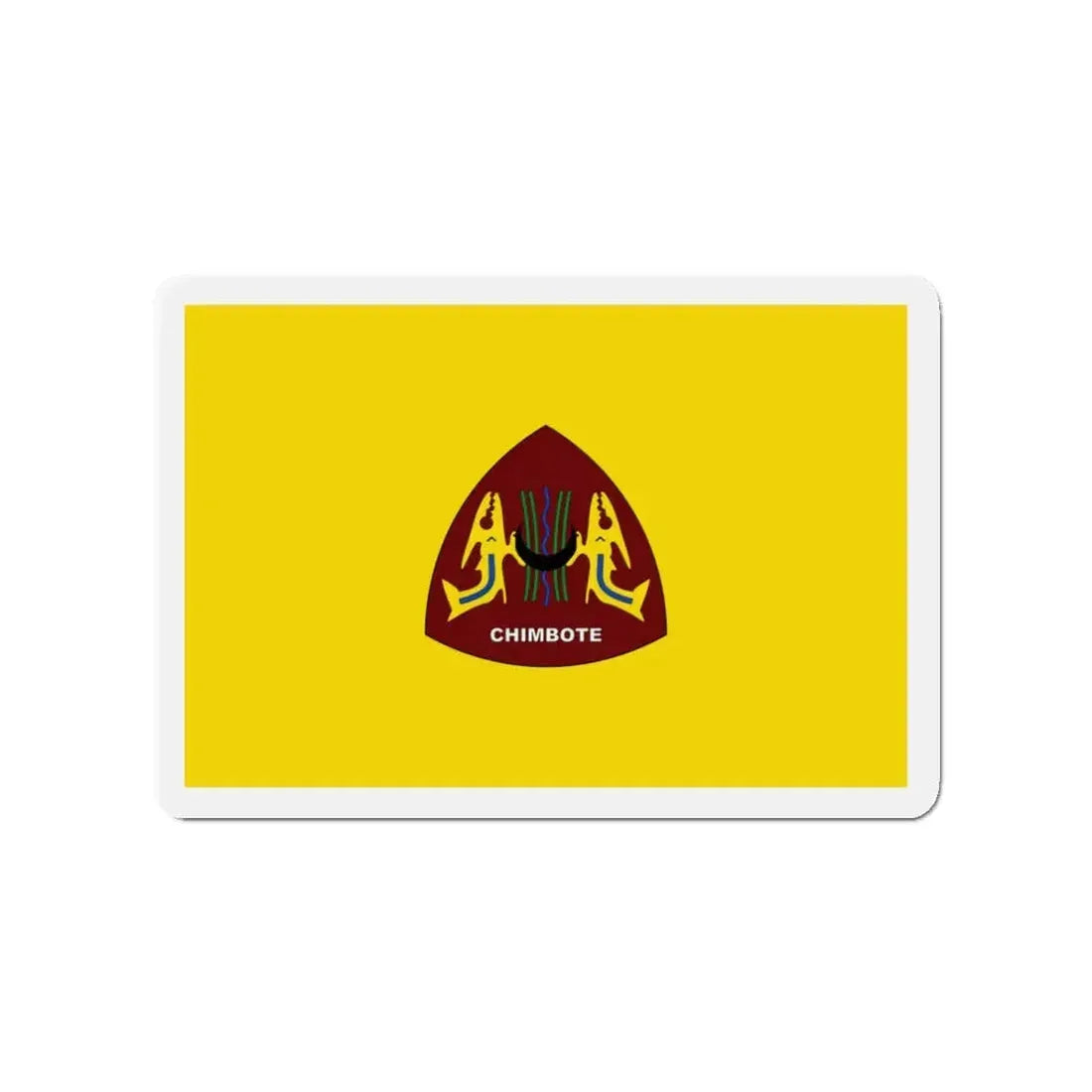 Flag of Chimbote the largest city in the Ancash Region Peru - Refrigerator Magnet 3 Inch - The Sticker Space