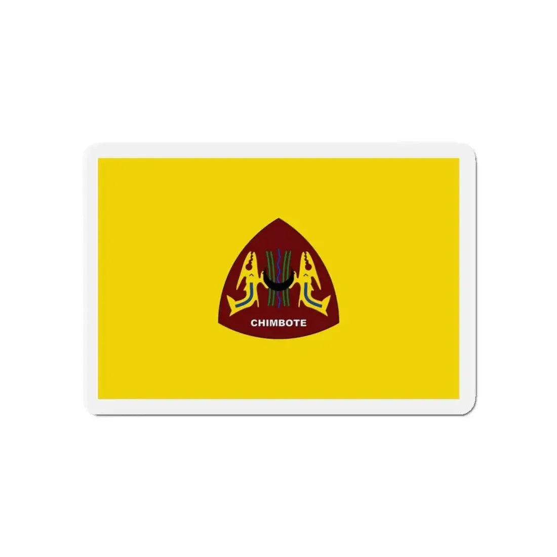Flag of Chimbote the largest city in the Ancash Region Peru - Refrigerator Magnet 4 Inch - The Sticker Space