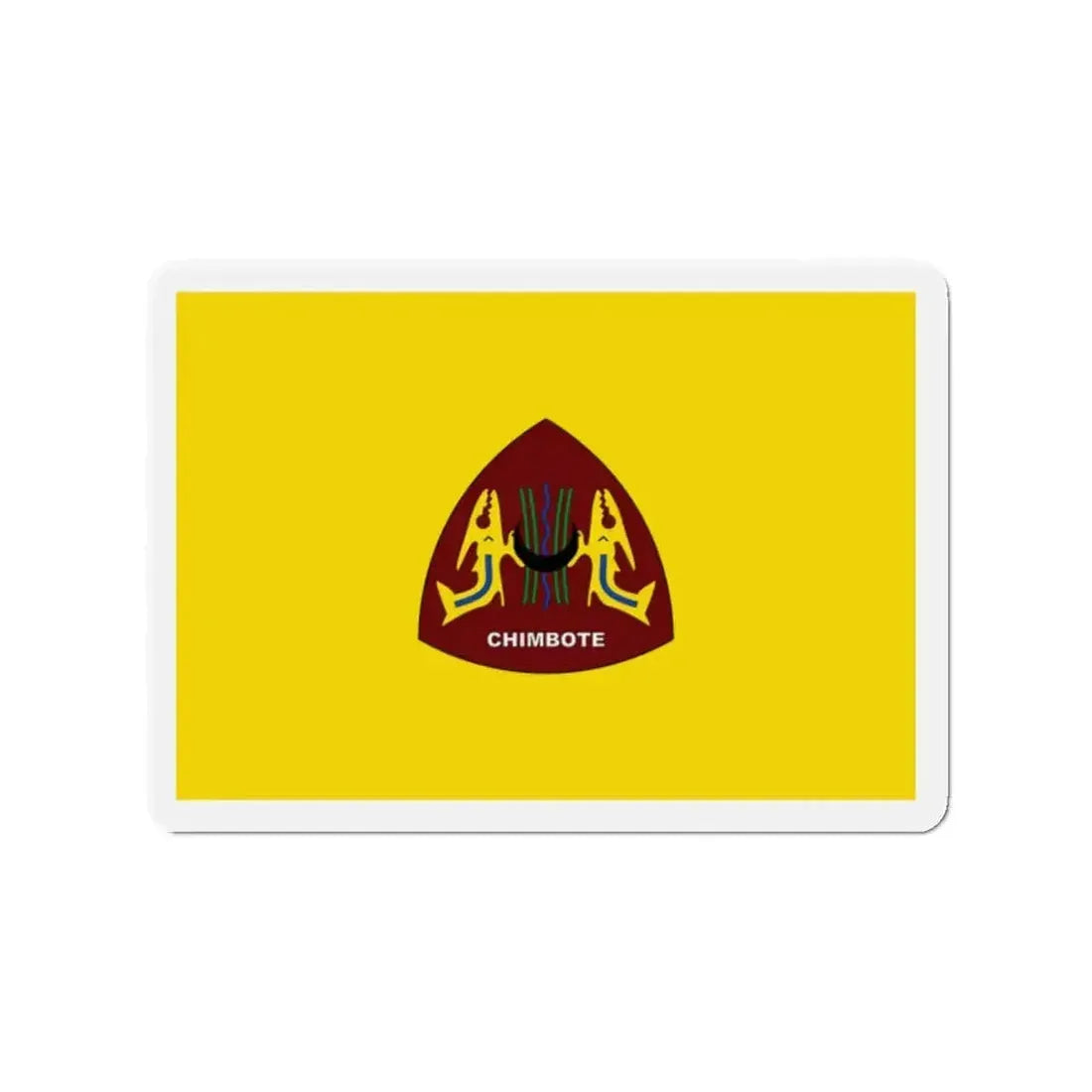 Flag of Chimbote the largest city in the Ancash Region Peru - Refrigerator Magnet - The Sticker Space