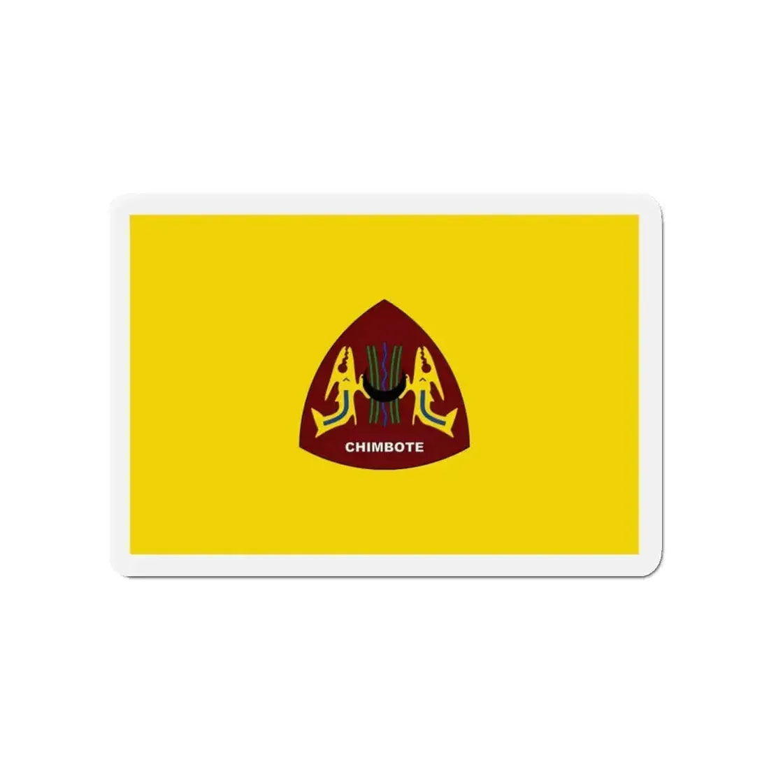 Flag of Chimbote the largest city in the Ancash Region Peru - Refrigerator Magnet - The Sticker Space