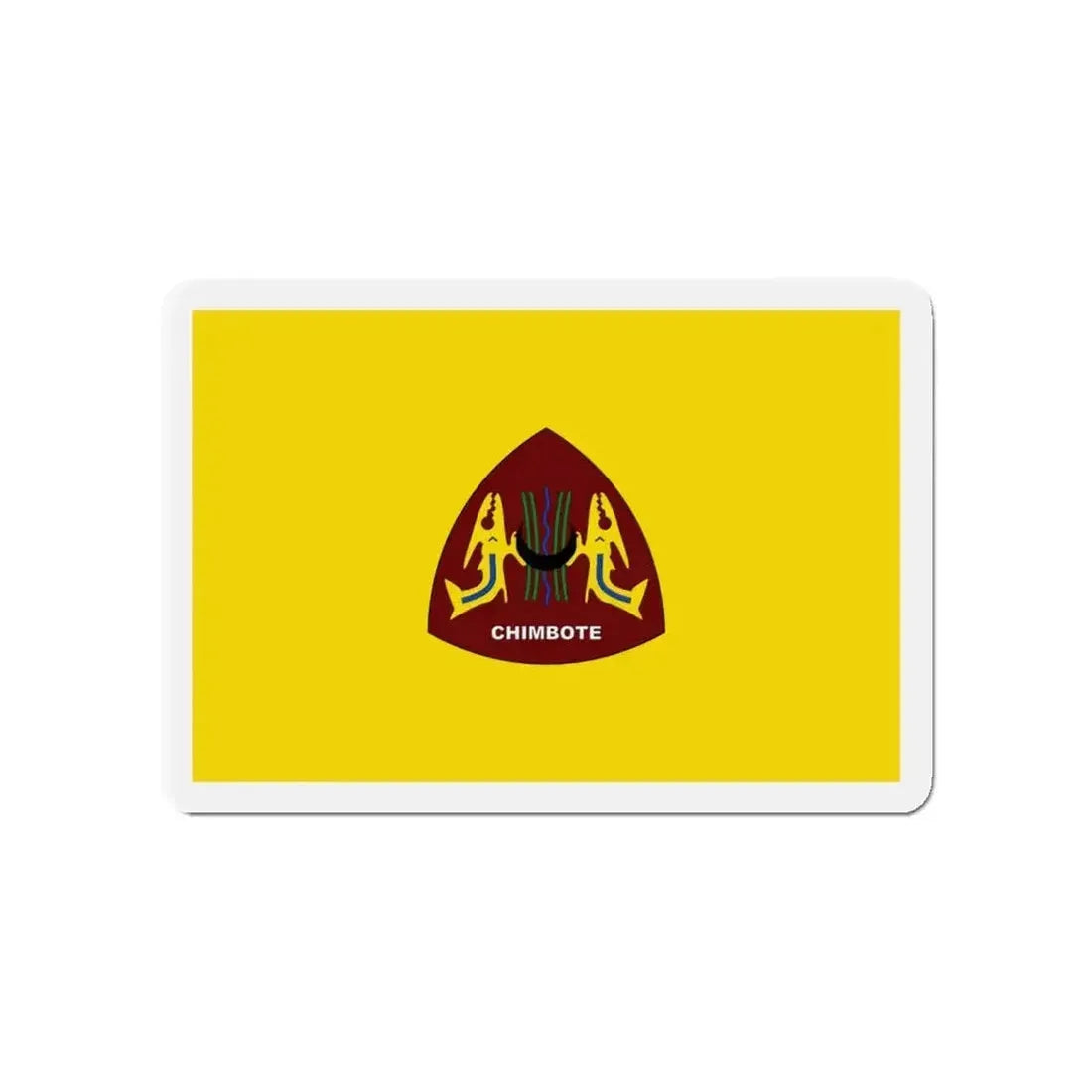 Flag of Chimbote the largest city in the Ancash Region Peru - Refrigerator Magnet - The Sticker Space